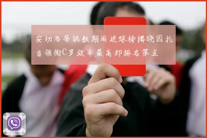 安切洛蒂执教期间进球榜揭晓因扎吉领衔C罗效率最高却排名第五